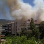 Zografou yakınlarında yangın çıktı, acil durum uyarısı yayınlandı